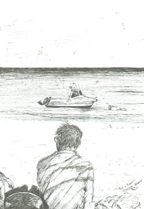 Tiwi beach Kenya, 2006;(tinta sobre papel) de Vincent Alexander Booth