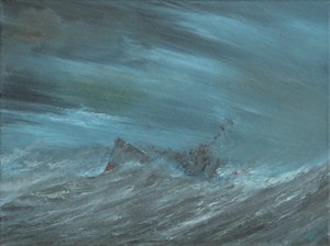 USS Monaghan perdido no Tufão do Pacífico 18 de dezembro de 1944, 2019 de Vincent Alexander Booth