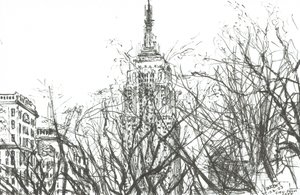 Vista do café Nova York, 2003, (tinta sobre papel) de Vincent Alexander Booth
