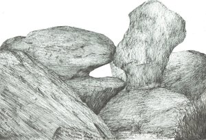 beijando pedras no Kinder Scout, 2007 de Vincent Alexander Booth