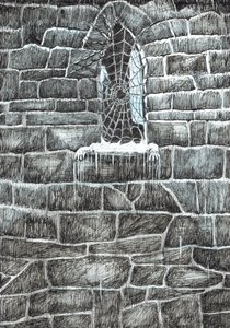 page11, O Castelo na Floresta de Findhorn, 2006, (tinta no papel) de Vincent Alexander Booth