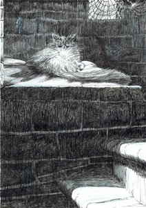 page21, O Castelo na Floresta de Findhorn, 2006, (tinta no papel) de Vincent Alexander Booth