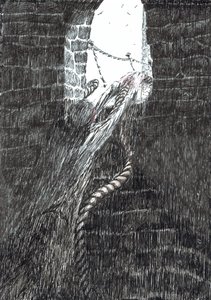 page33, O Castelo na Floresta de Findhorn, 2006, (tinta no papel) de Vincent Alexander Booth