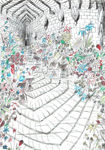 page37, O Castelo na Floresta de Findhorn, 2006, (tinta no papel) de Vincent Alexander Booth