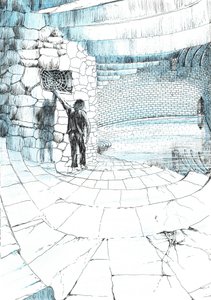 page39, O Castelo na Floresta de Findhorn, 2006, (tinta no papel) de Vincent Alexander Booth