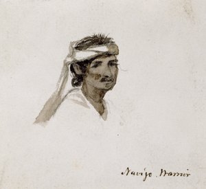 Guerreiro Navajo, 1869-1871 (aquarela)