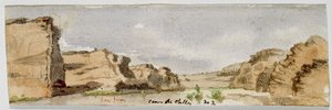 San Juan Canyon de Chelly n º 2 (Canyon de Chelly, Arizona), 1869-1871 (aquarela) de Vincent Colyer