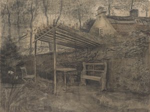 Canto de um jardim. de Vincent van Gogh