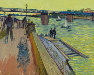 A Ponte Trinquetaille, 1888. de Vincent van Gogh