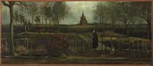 O Jardim Paroquial em Nuenen na primavera de 1884. de Vincent van Gogh