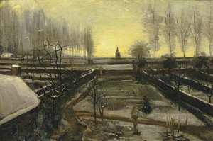 O Jardim Paroquial em Nuenen na Neve, 1885. de Vincent van Gogh
