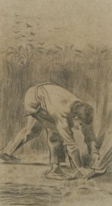 O Ceifador após Millet, 1880. de Vincent van Gogh