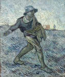O semeador depois de Millet, 1890. de Vincent van Gogh
