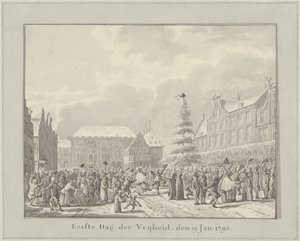 Revolução em Haarlem, 19 de Janeiro de 1795
Primeiro Dia da Liberdade, 19 de Janeiro. 1791 (título sobre o objecto)