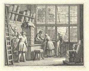 Interior de uma loja de tecidos de Vincent Laurensz. van der Vinne (II)