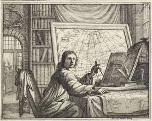 Homem com bússola em mapas