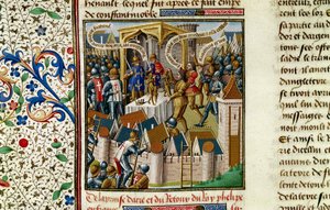 A Captura do Acre, c1191, século XV de Vincent of Beauvais