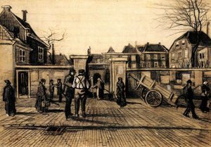 1882, Entrada do Stadsbank van Lening em Haia. Vincent van Gogh de Vincent van Gogh