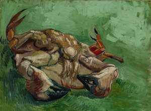 Um caranguejo, deitado de costas, 1889 de Vincent van Gogh