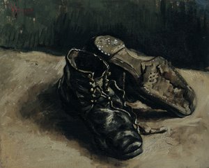 Um par de sapatos, 1886 de Vincent van Gogh