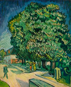 Castanheiros em flor, 1890 de Vincent van Gogh