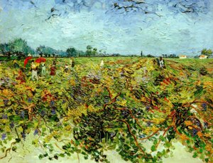 A vinha verde de Vincent van Gogh