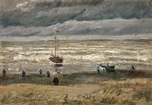 Neerlandês: Zeegezicht bij Scheveningen Vista do mar em Scheveningen de Vincent van Gogh