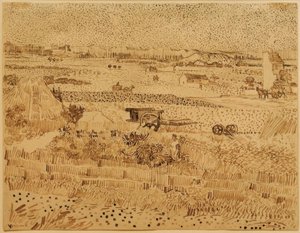 Colheita em Provence de Vincent van Gogh
