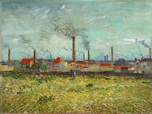 Fábricas em Clichy de Vincent van Gogh