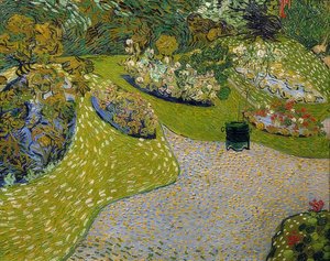 Jardim em Auvers. 1890 de Vincent van Gogh