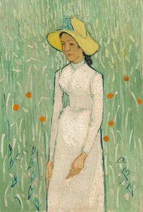 Garota de Branco, 1890. de Vincent van Gogh