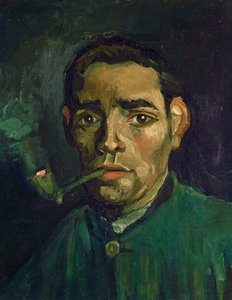 Chefe de um homem, 1884-5 de Vincent van Gogh