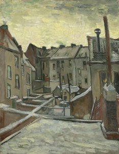 Casas vistas de trás de Vincent van Gogh