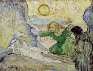 "La ressurrection de Lazare" (A Ressurreição de Lázaro (depois de Rembrandt)) Peinture de Vincent van Gogh (1853-1890) d