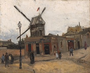 O Moinho da Galette de Vincent van Gogh