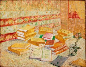 The Yellow Books or Parisian Romances Painting by Vincent Van Gogh (1853-1890) 1887 Dim. 73x93 cm Baden-Baden, coleção particular de Vincent van Gogh