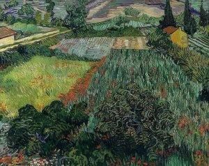 Mohnfeld. 1889 de Vincent van Gogh