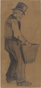 Velho carregando um balde, 1882. de Vincent van Gogh
