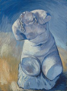 Estatueta de gesso: torso feminino, vista frontal; Estatueta de gesso: torso feminino, vista frontal, 1887 de Vincent van Gogh