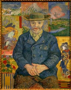 Retrato do Padre Tanguy Painting de Vincent Van Gogh (1853-1890) 1887 Sun. 0,92x0,73 m Paris, musee Rodin - Retrato do pai Tanguy (Julien Tanguy de Vincent van Gogh