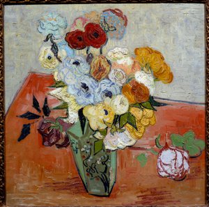 Rosas e anémonas de Vincent van Gogh