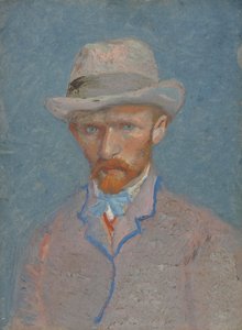 Auto-retrato com chapéu de feltro cinza de Vincent van Gogh
