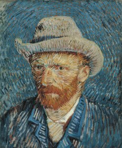 Auto-retrato com chapéu de feltro, 1887-88