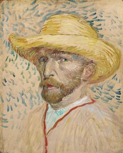 Autorretrato com Chapéu de Palha de Vincent van Gogh