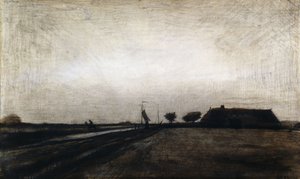 Nascer do sol; Nascer do sol, 1883 de Vincent van Gogh