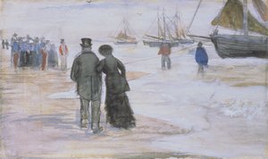 A praia em Scheveningen de Vincent van Gogh