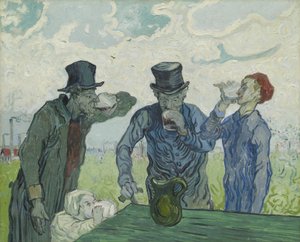 Os bebedores, 1890 de Vincent van Gogh