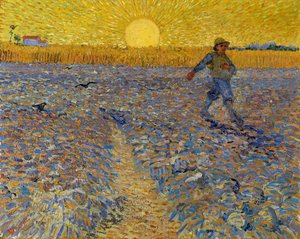 The Sower, c.1888 (óleo sobre tela) de Vincent van Gogh