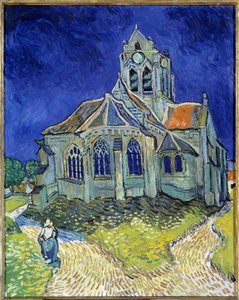 A igreja de Auvers-sur-Oise de Vincent van Gogh