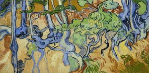 Raízes de árvores de Vincent van Gogh
